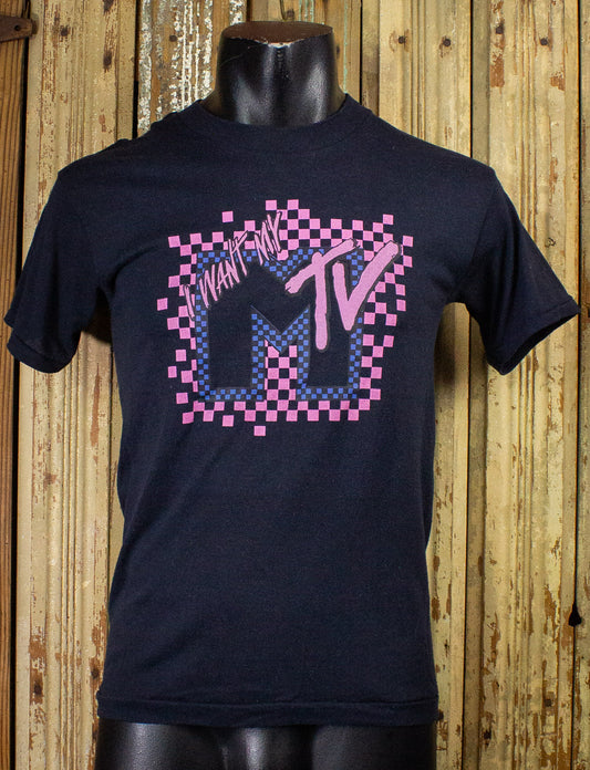 Vintage I Want My MTV Graphic T Shirt 80s Small