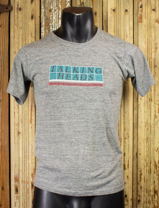 Vintage Talking Heads More Songs About Buildings and Food Concert T Shirt 1978 Gray 